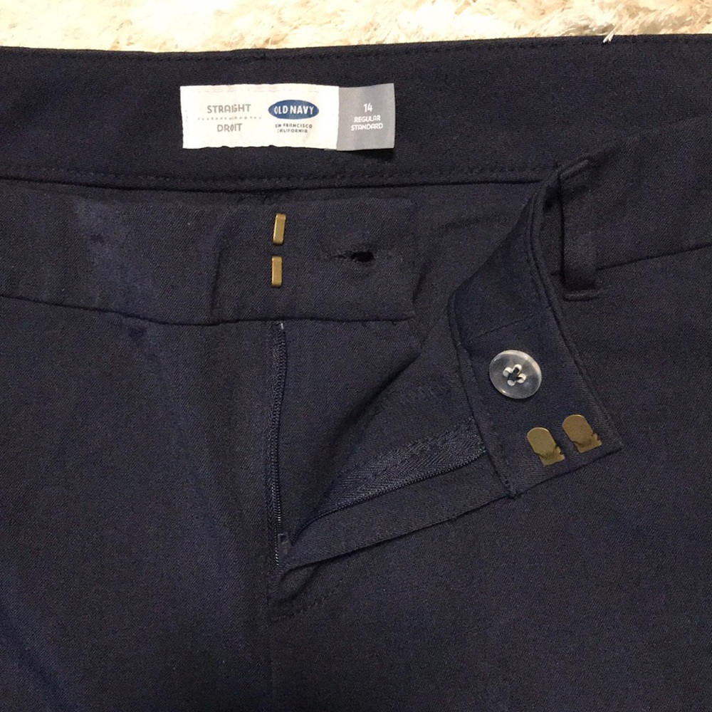 Old Navy straight leg dress pants in navy